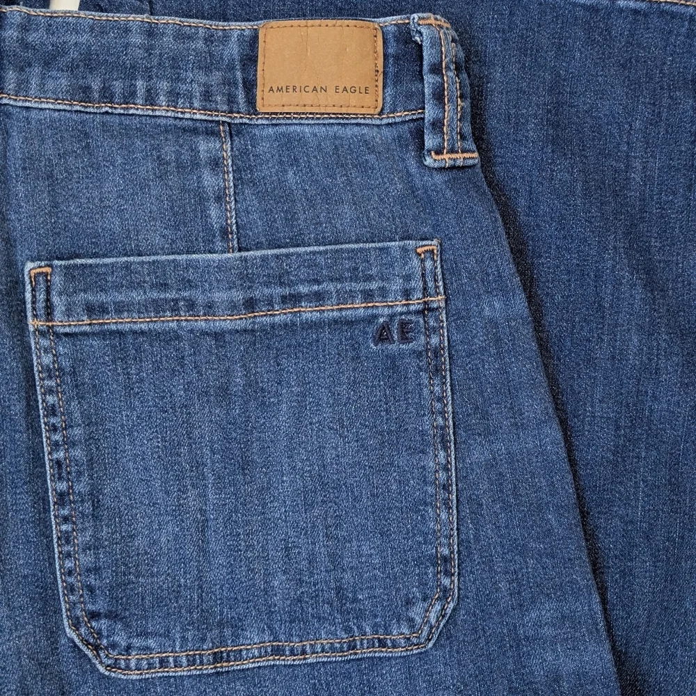 American Eagle Dreamy Drape Ultra Wide Leg High Rise Slouchy Jeans - Picture 11 of 15